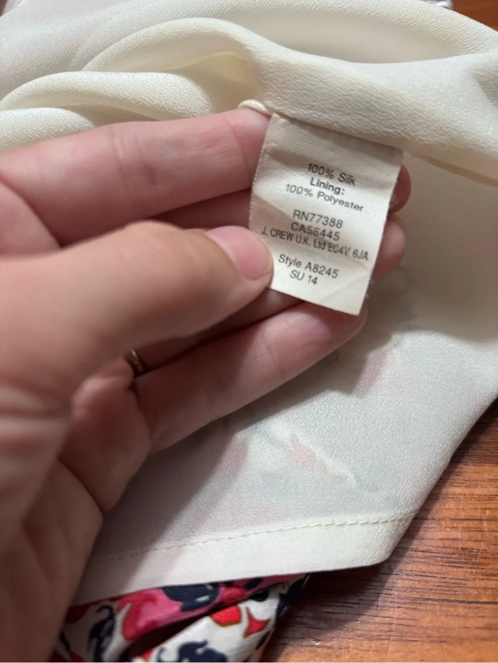 J. Crew Floral pink and navy dress size 2
